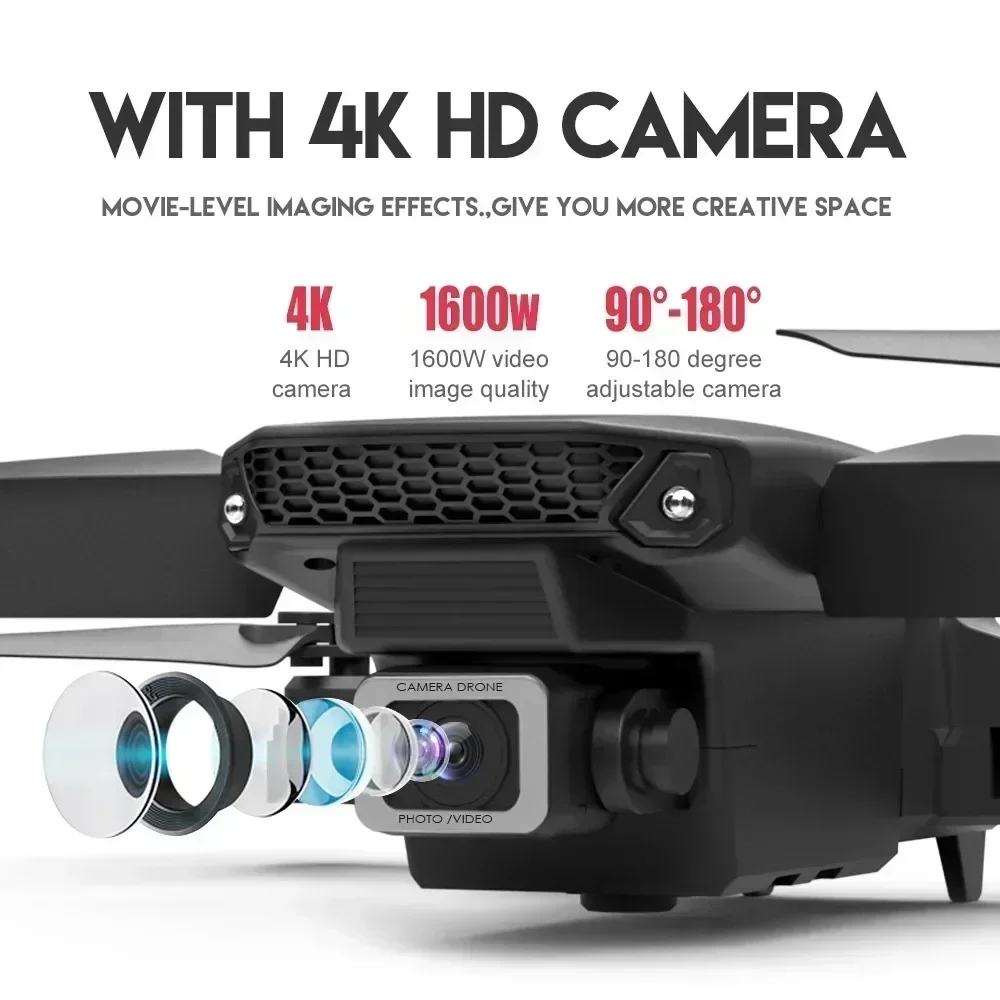 E88 Pro WIFI FPV Drone Geniş A - Drone Camera Professional incelemesi ve fiyatı